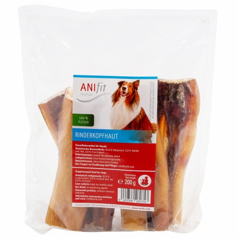 Dog Snacks Head Skin (Kopfhaut) 200g 1 Piece -1- Anifit