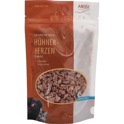 Cat Dog Snacks Supplements Chicken Hearts Granulate 50g 1 Piece -1- Anifit