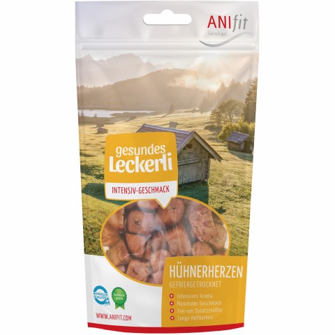 Cat Dog Snacks Chicken Hearts (Hühnerherzen) 35g 1 Piece -1- Anifit