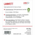 Cat Dog B.A.R.F. Supplements Lamb Fat (Lammfett) 200g 1 Package -3- Anifit