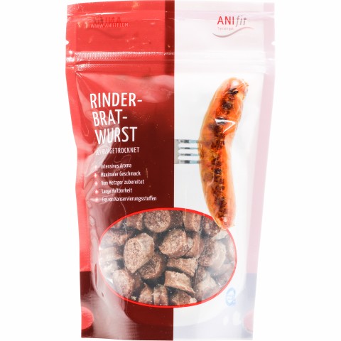 Cat Dog Snacks Beef-sausage (Rinder-Bratwurst) 100g 1 Piece -1- Anifit